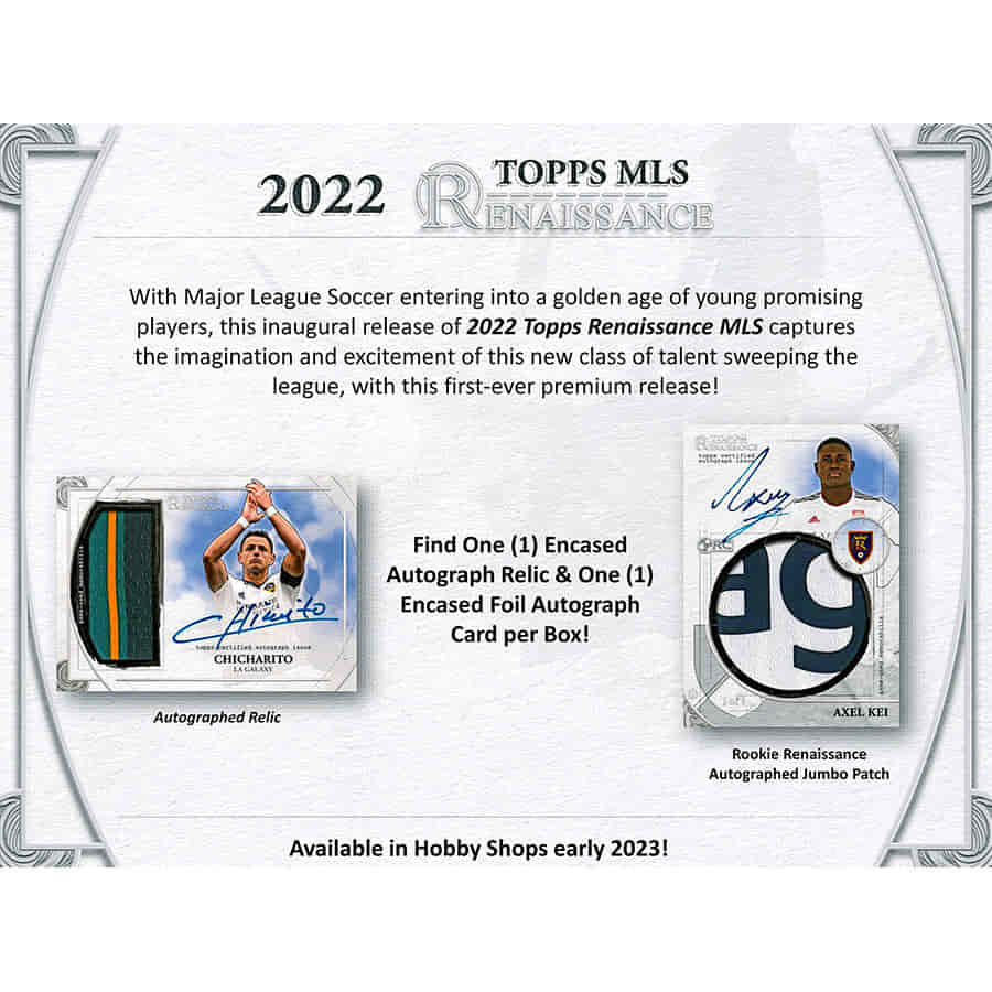 2022 Topps Renaissance MLS Hobby Box