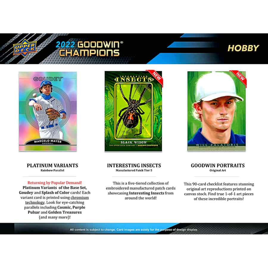 2022 Upper Deck Goodwin Champions Hobby Box