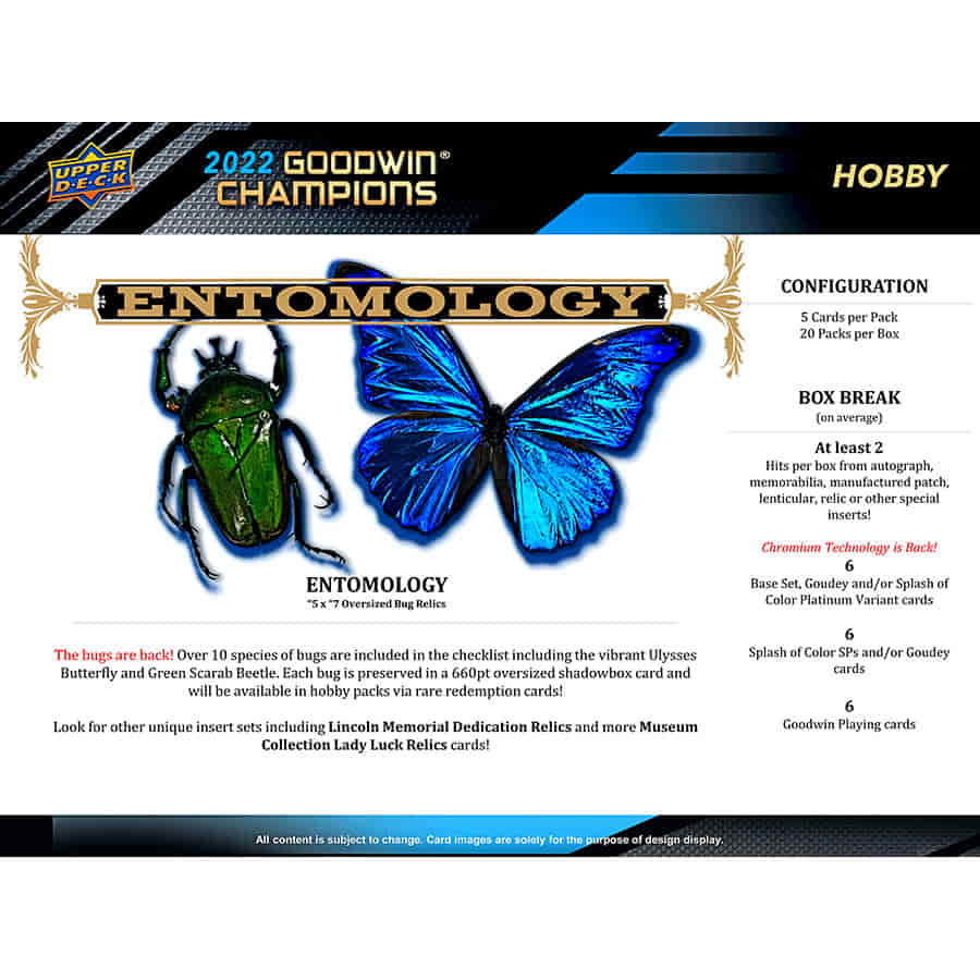 2022 Upper Deck Goodwin Champions Hobby Box