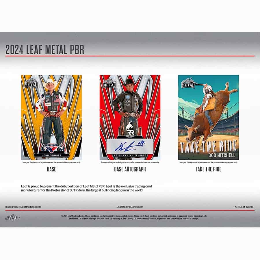 2024 Leaf Professional Bull Riders Hobby Box