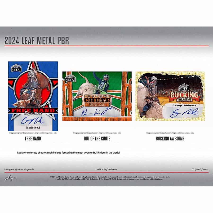 2024 Leaf Professional Bull Riders Hobby Box