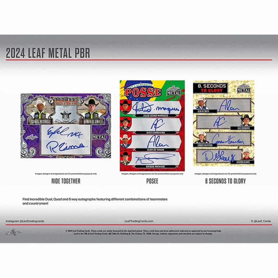 2024 Leaf Professional Bull Riders Hobby Box