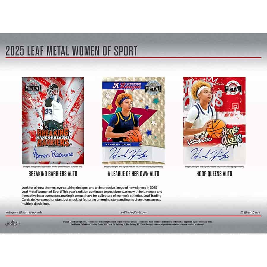 2025 Leaf Women of Sport Hobby Box