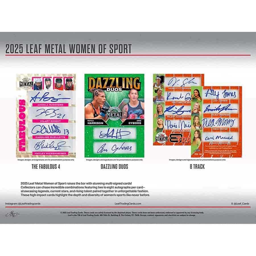 2025 Leaf Women of Sport Hobby Box