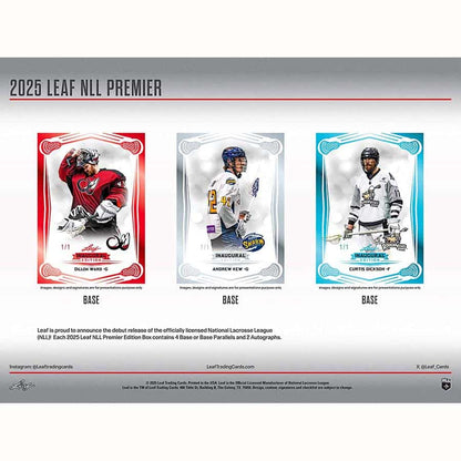 2025 Leaf National Lacrosse League Premier Hobby