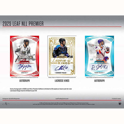 2025 Leaf National Lacrosse League Premier Hobby
