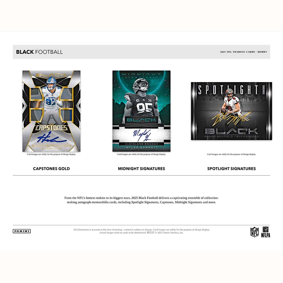 2025 Panini Black Football Hobby Box