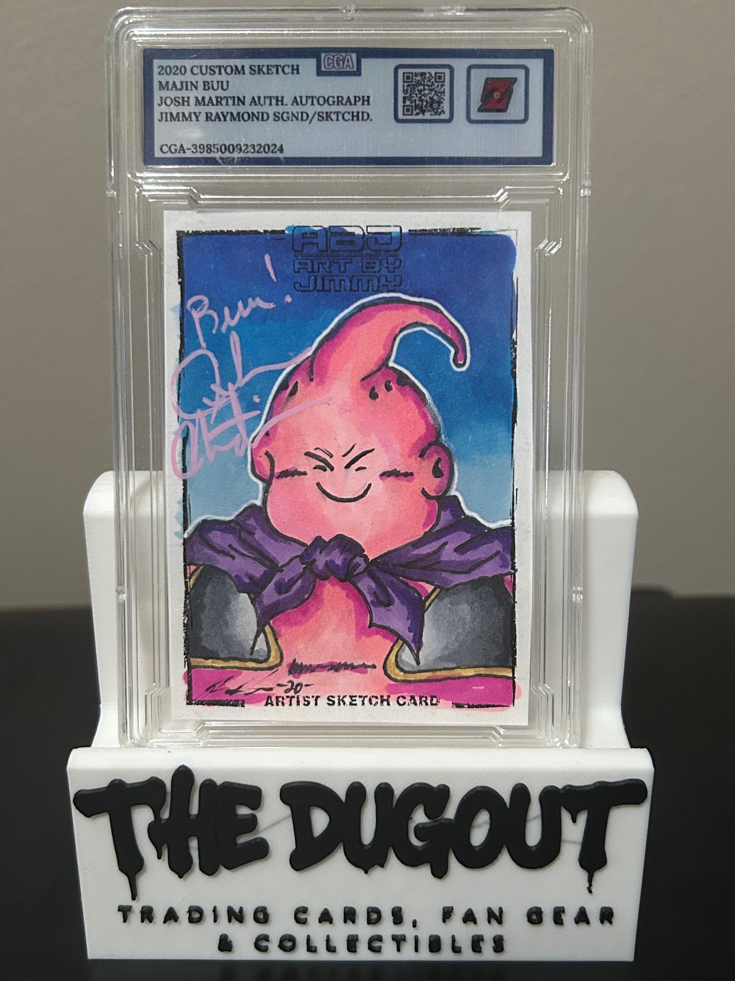 2020 Majin Buu Custom Sketch with Josh Martin Auto