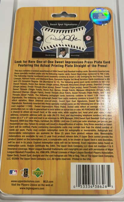 2004 Upper Deck Sweet Spot MLB Blister Pack