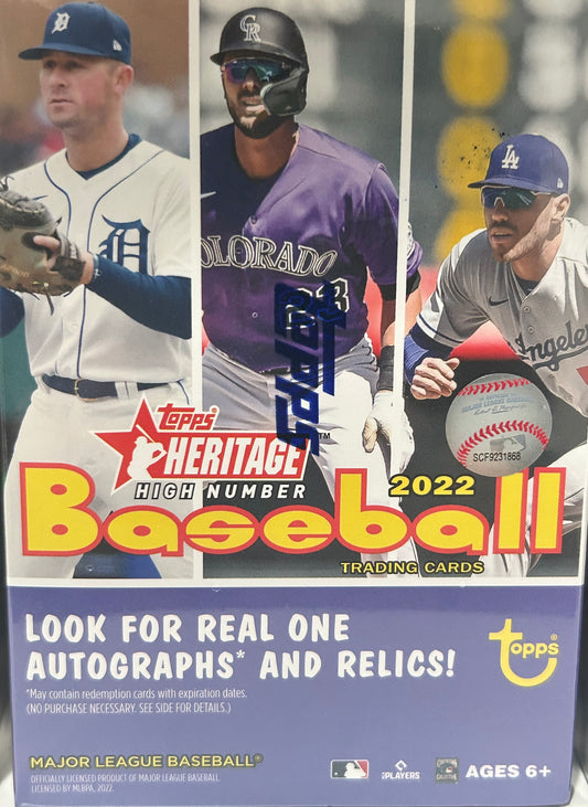 2022 Topps Heritage High Number Baseball Blaster Box