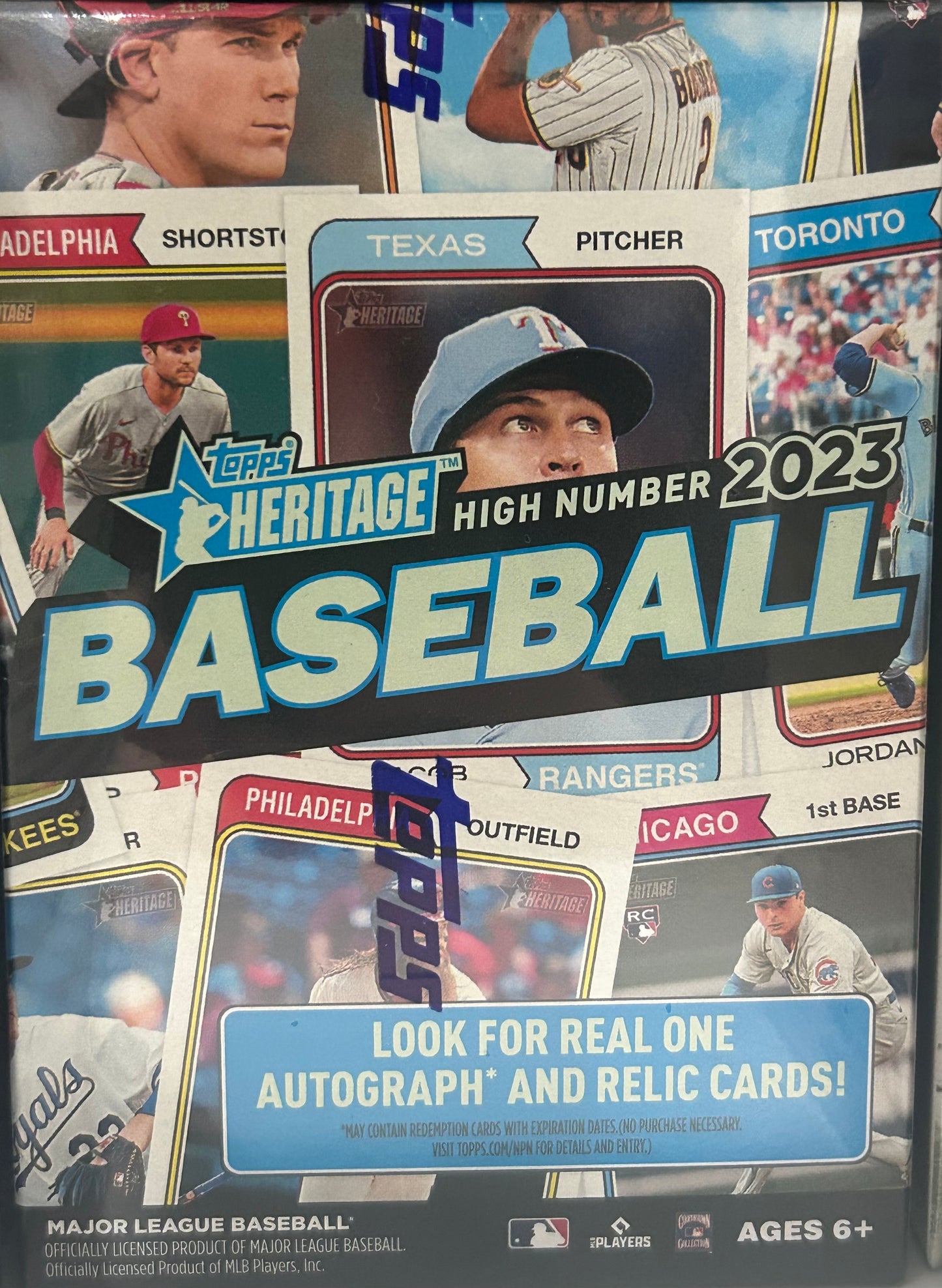 2023 Topps Heritage High Number Baseball 8-Pack Blaster Box