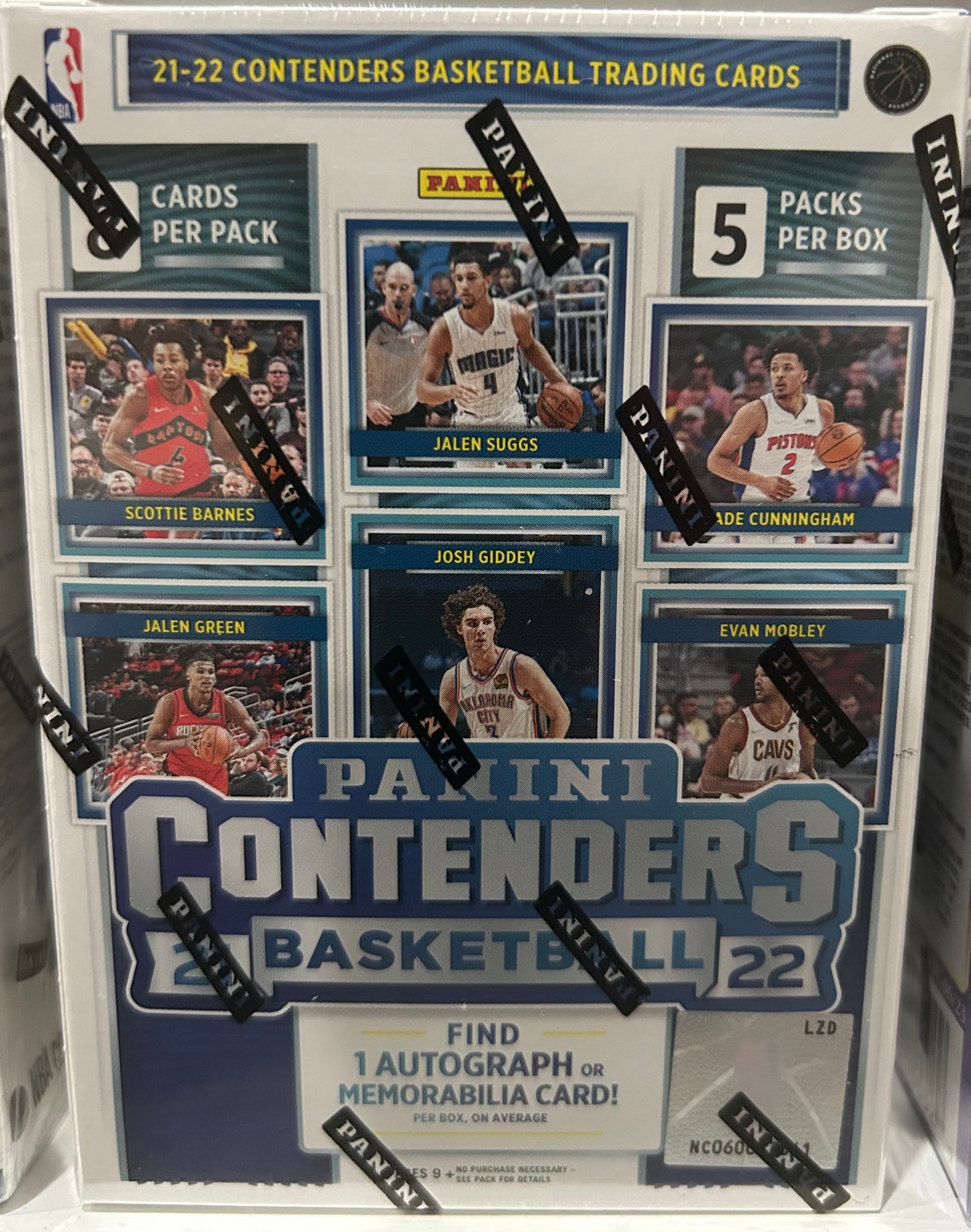 2021/22 Panini Contenders Basketball 5-Pack Blaster Box