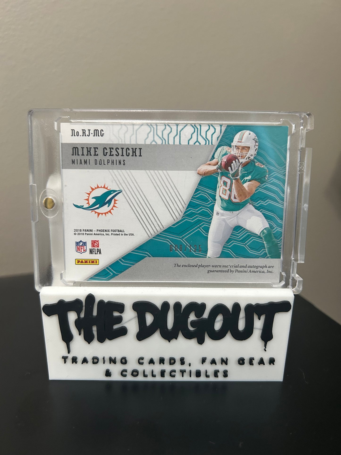 Mike Gesicki Patch Auto - Numbered
