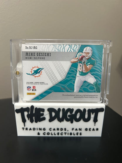 Mike Gesicki Patch Auto - Numbered